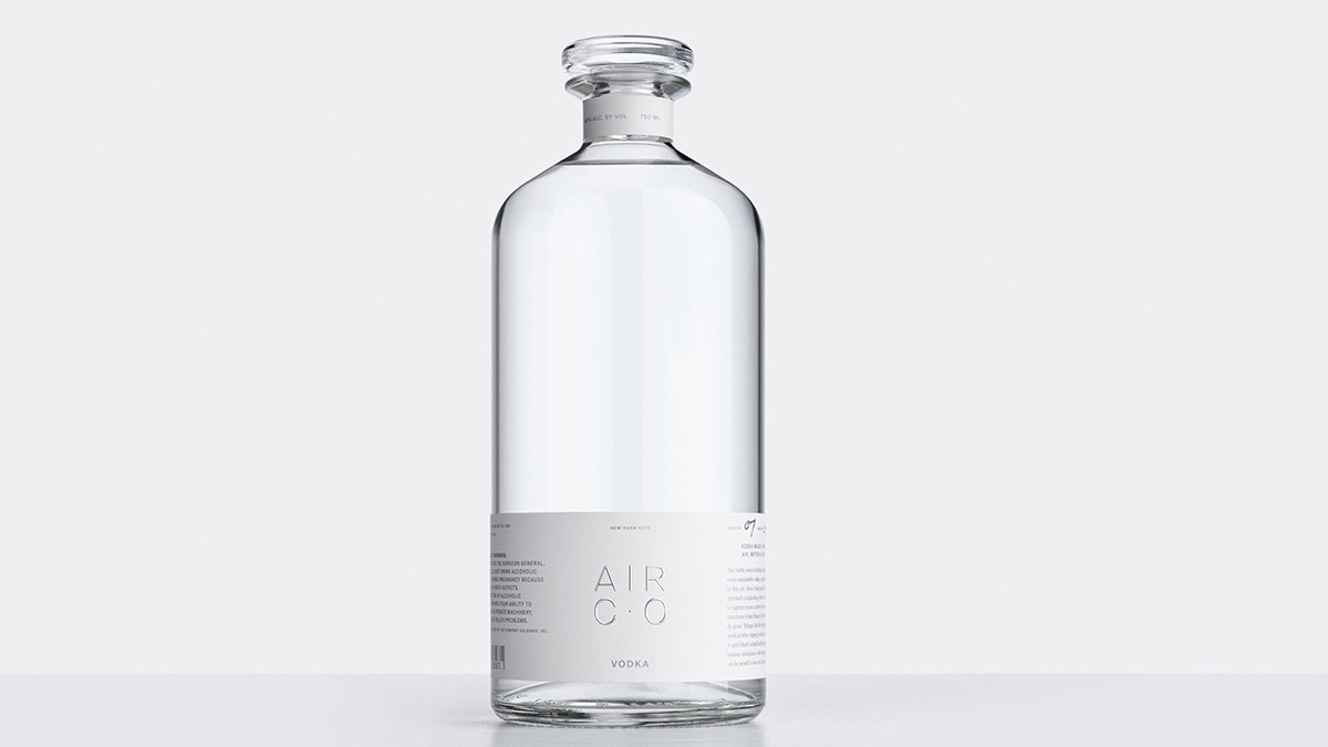 Air co. carbon-negative vodka