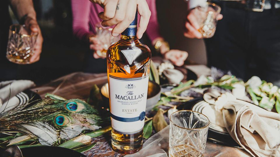 The Macallan Estate with glasses