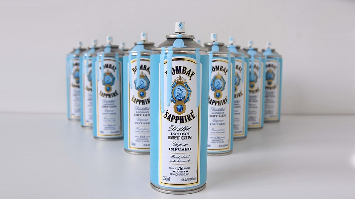 Bombay Sapphire Spray Can Edition