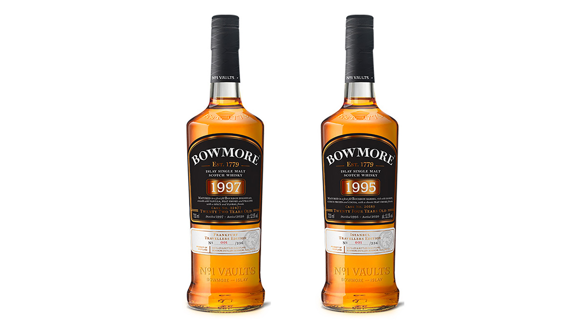 Bowmore 1995 and 1997 single cask whiskies