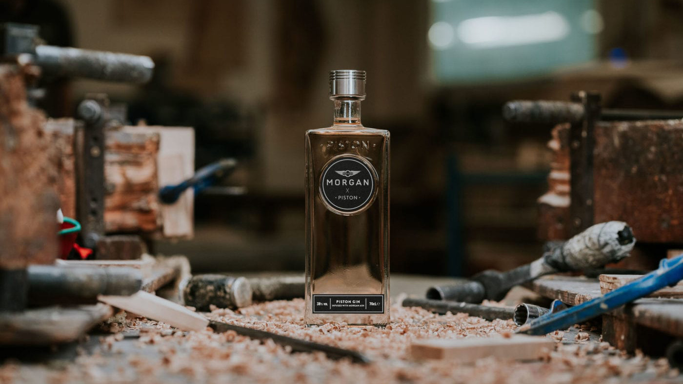 Morgan x Piston Gin infused with ash wood