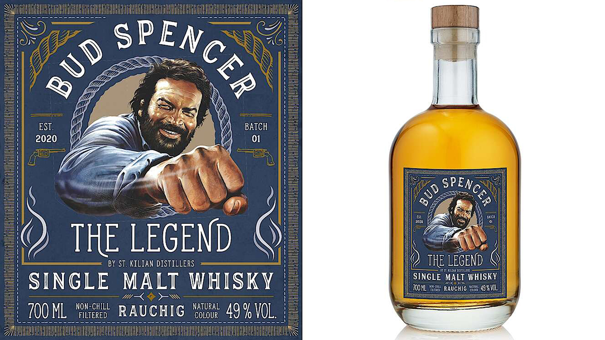 St Kilian Debuts Peated Bud Spencer - The Legend - Smoky Whisky