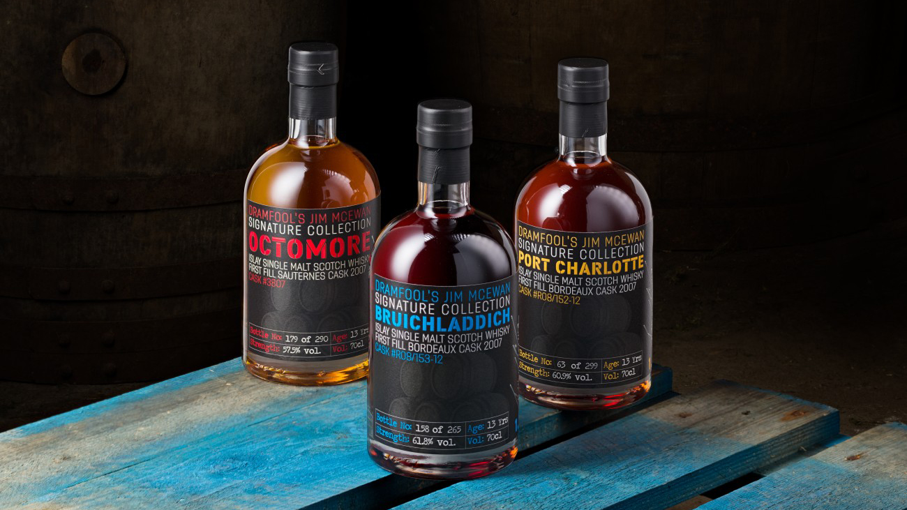 Jim McEwan Signature Collection Arrives Featuring Bruichladdich, Port Charlotte and Octomore Whiskies