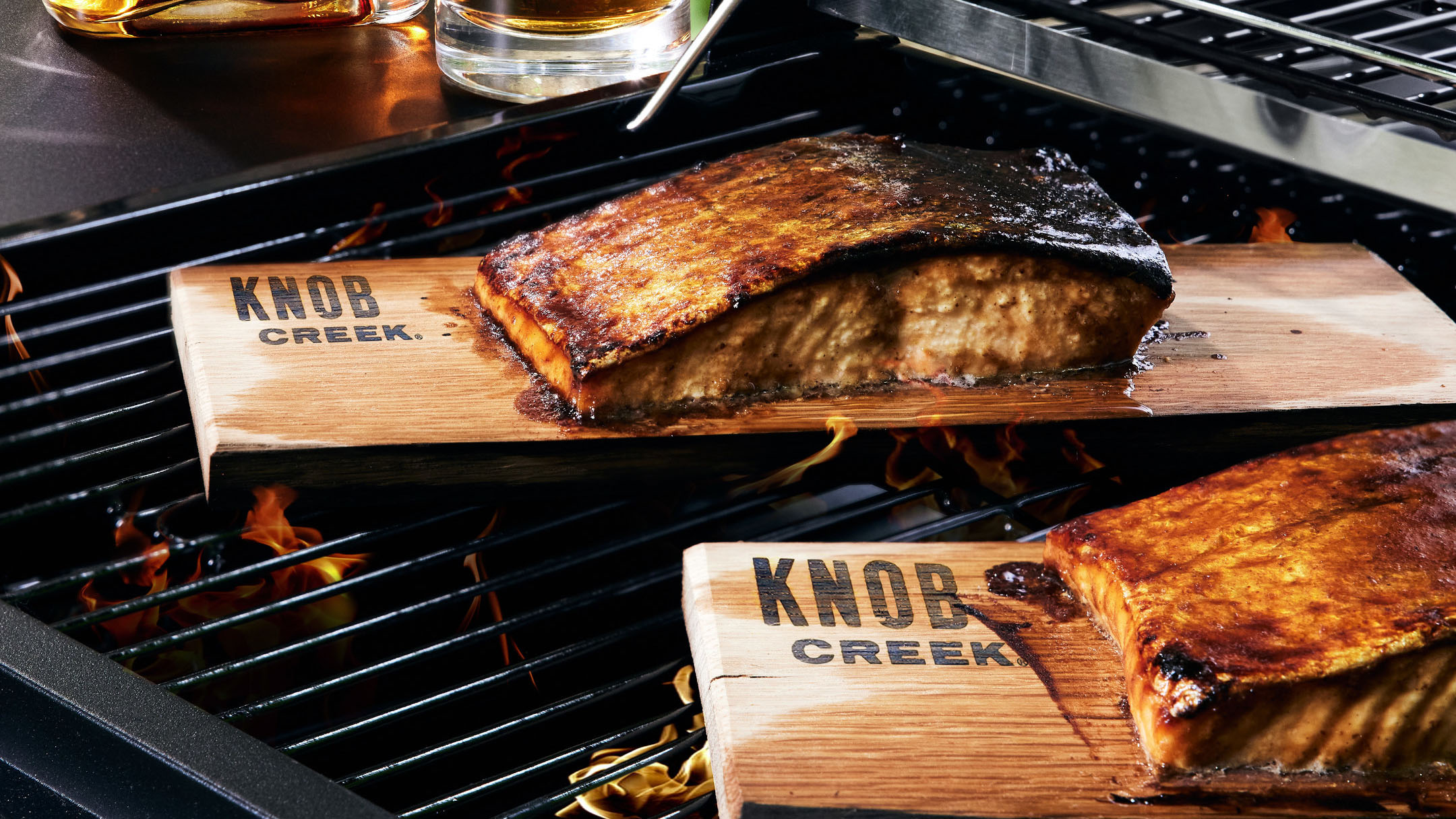 Knob Creek grilling planks
