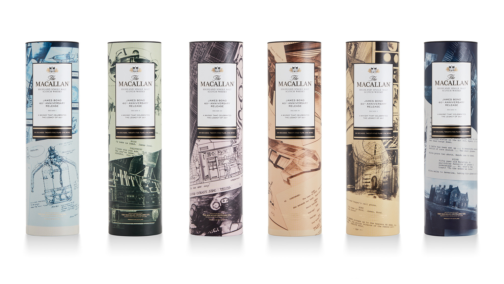 The Macallan James Bond 60th Anniversary Release Collection Packs