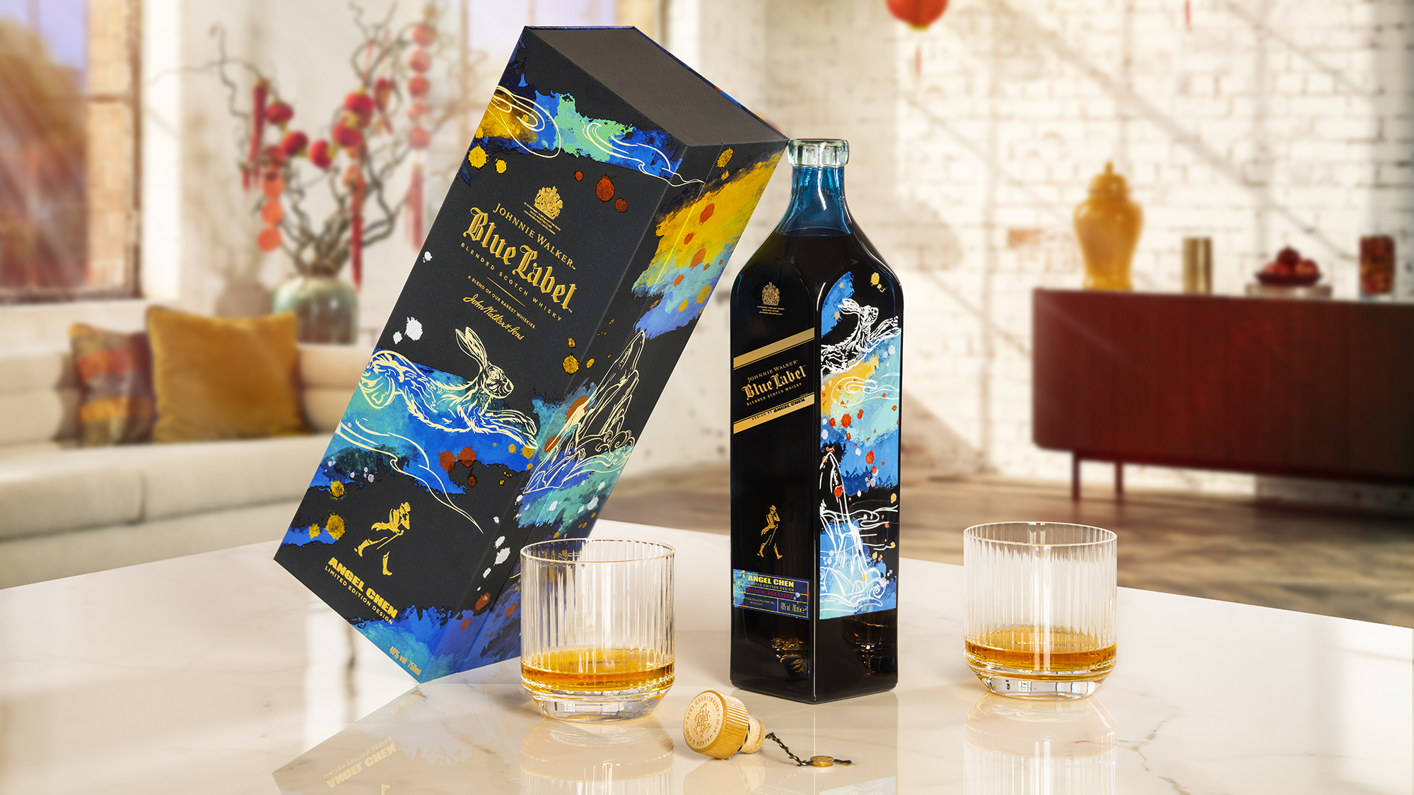 Johnnie Walker Partners with Angel Chen to Release Limited Edition Lunar New Year Design Celebrating Year of the Rabbit