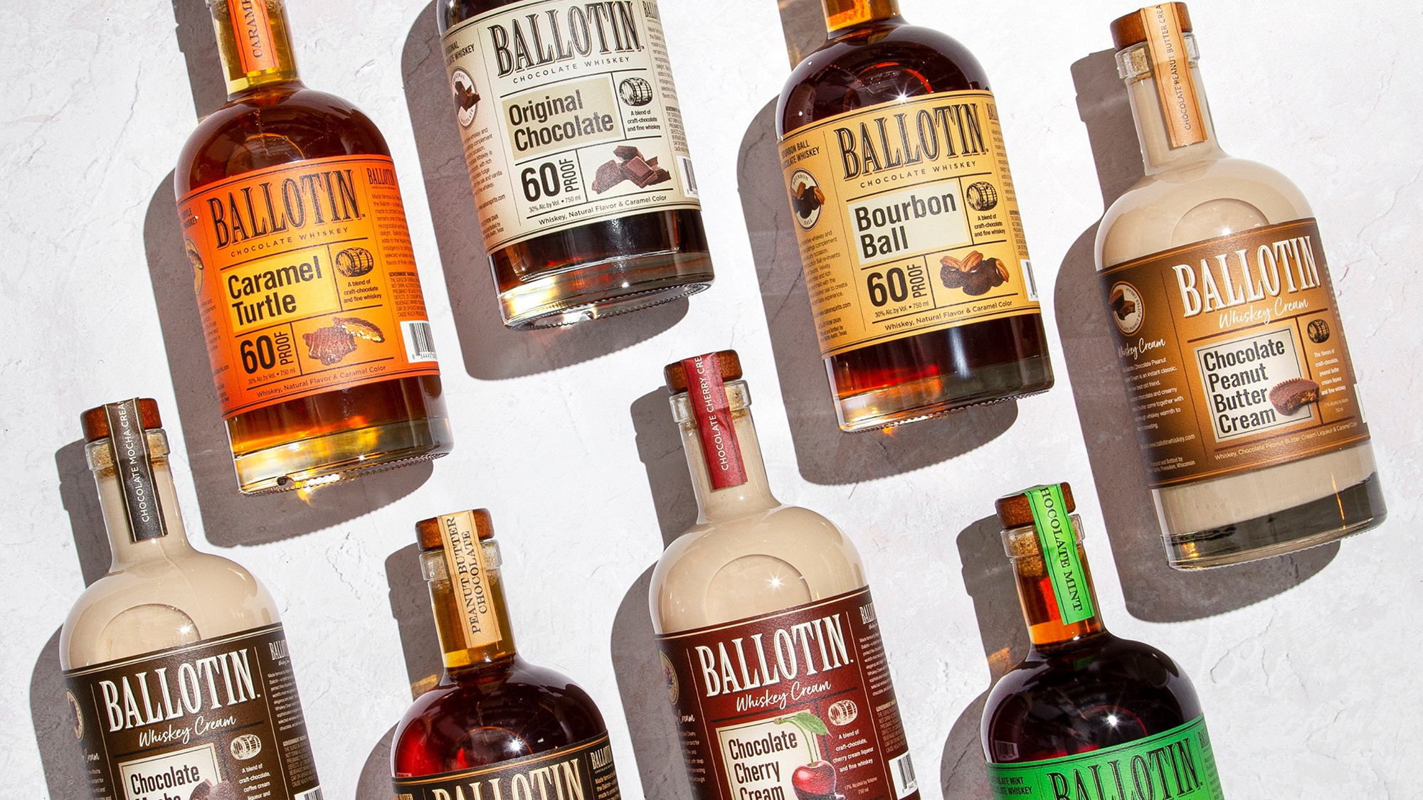 Ballotin Chocolate Whiskey varieties