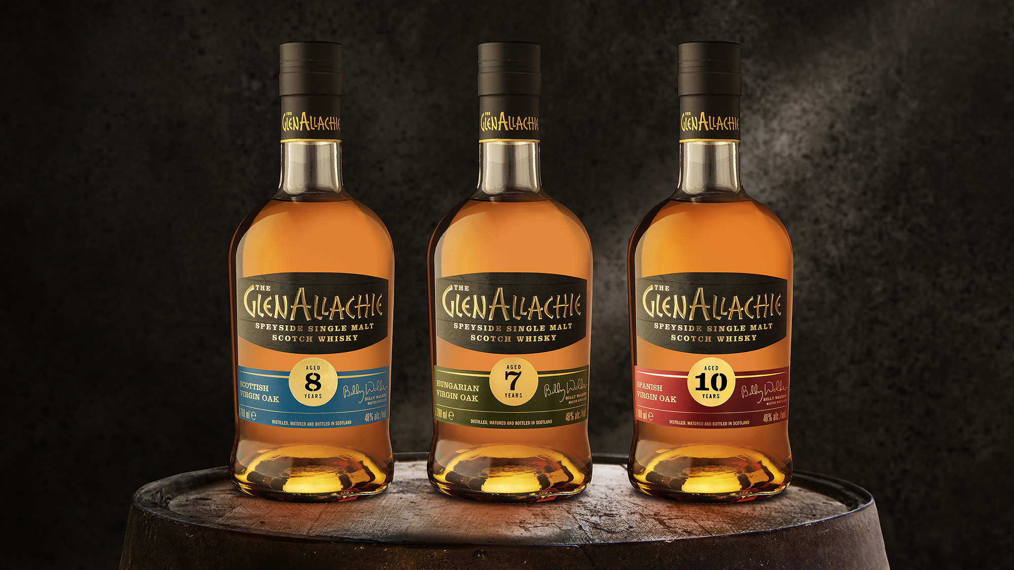 GlenAllachie Adds Trio Of Single Malts To Virgin Oak Series, Including Hungarian And Scottish Oak