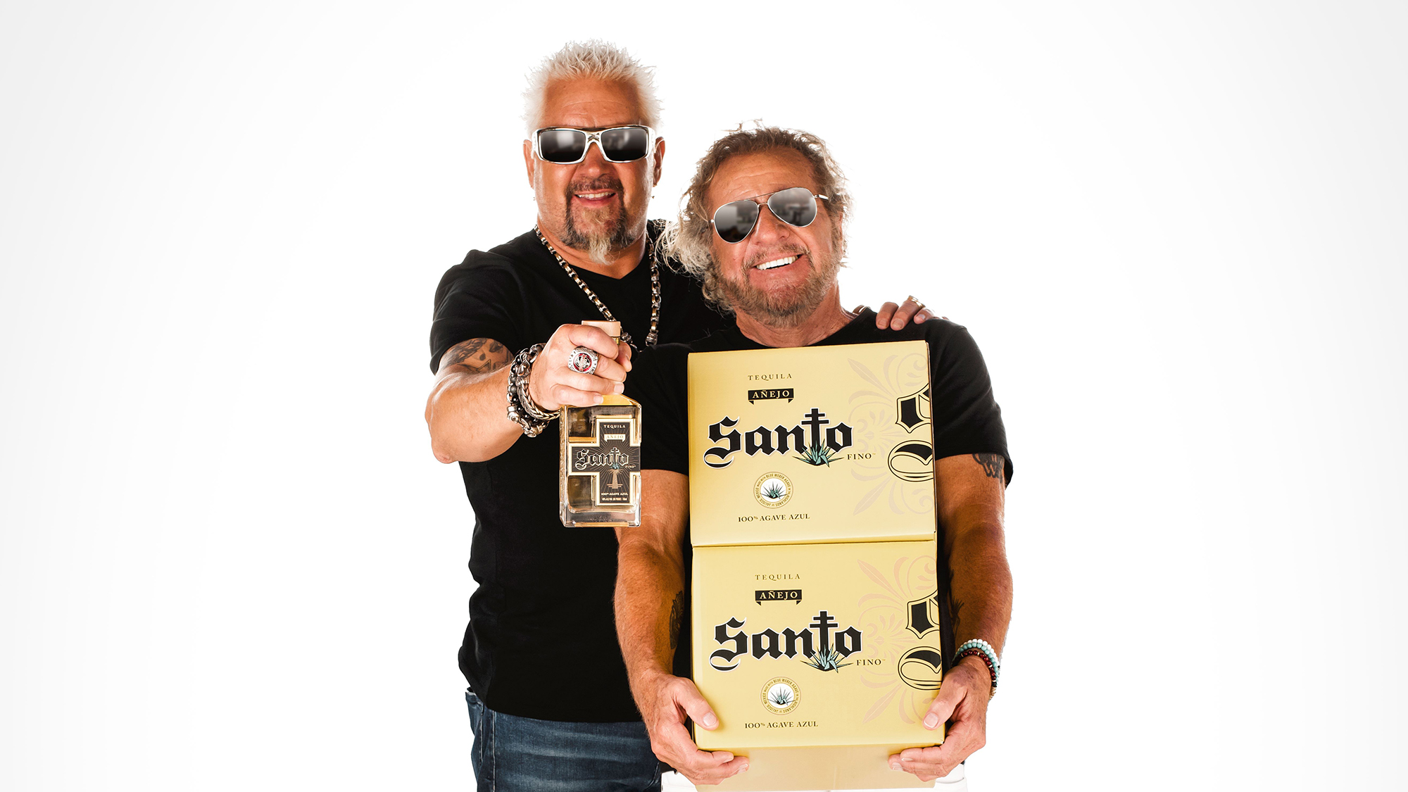 Sammy Hagar And Guy Fieri Debut Santo Añejo Tequila Spirited