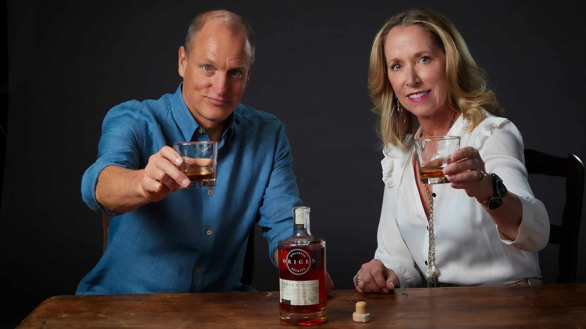 Woody Harrelson Launches A Holistic Spirits Brand With Origen Vodka and Harmony Gin