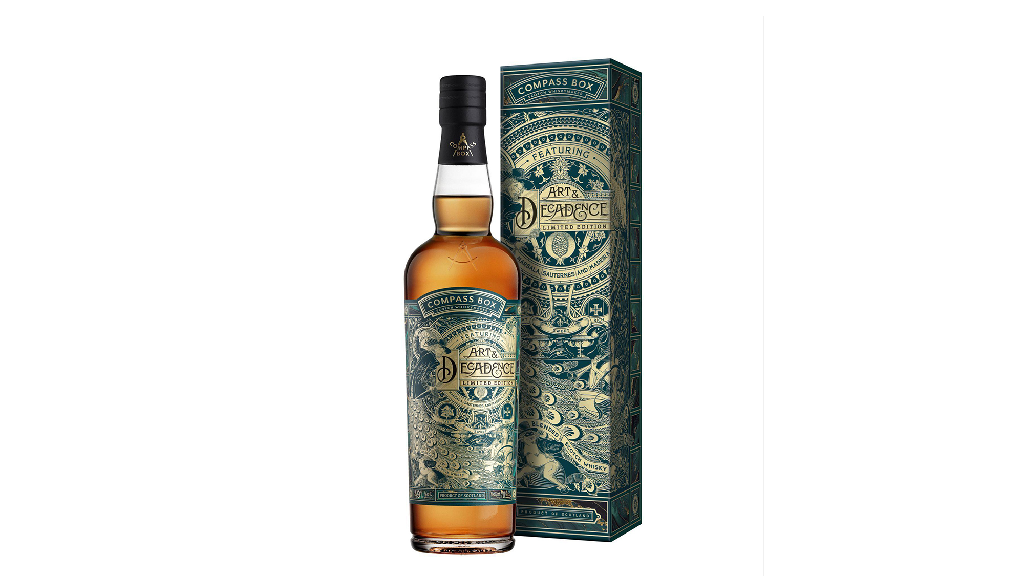 Compass Box Blends Madeira, Sauternes, And Marsala Casks To Create One Of The Year’s Most Opulent Whiskies, Art & Decadence