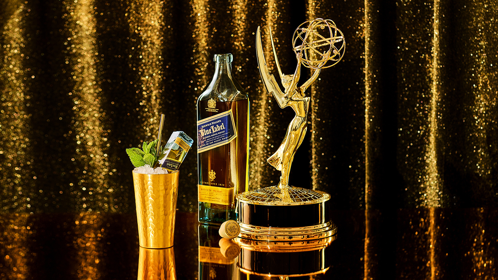 Johnnie Walker Blue Label Hero Emmys Cocktail - Rhapsody in Gold